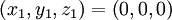  \left( x_1, y_1, z_1 \right) = \left( 0, 0, 0 \right) 