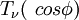 T_{\nu}(\ cos \phi)