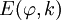 E(\varphi,k)