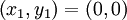  \left( x_1, y_1\right) = \left( 0, 0 \right) 